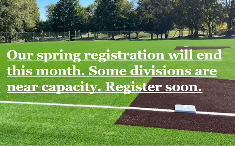 Spring Registration Open