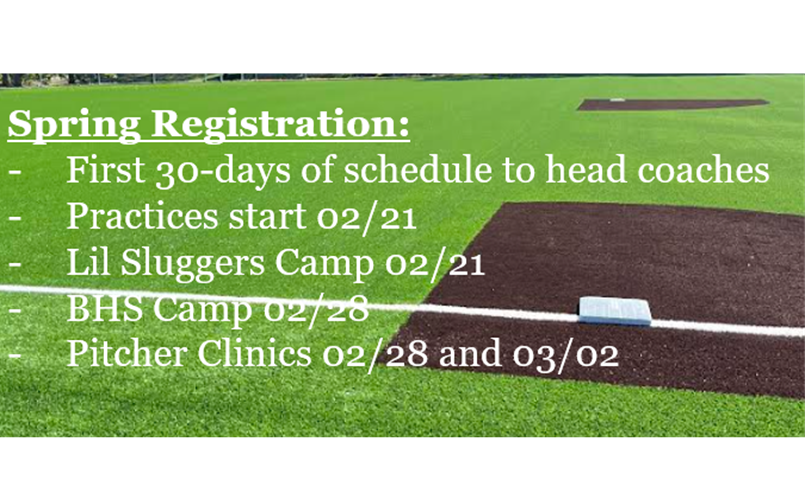 Spring Registration Open