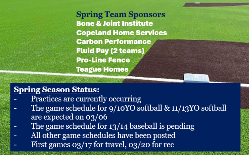 Spring Registration Open