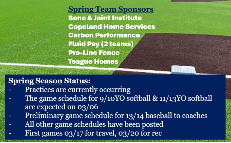 Spring Registration Open