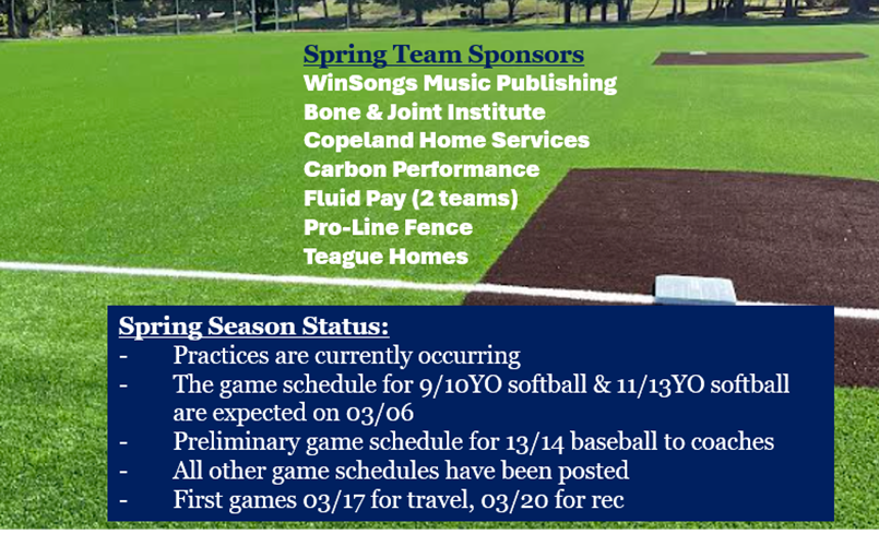 Spring Registration Open